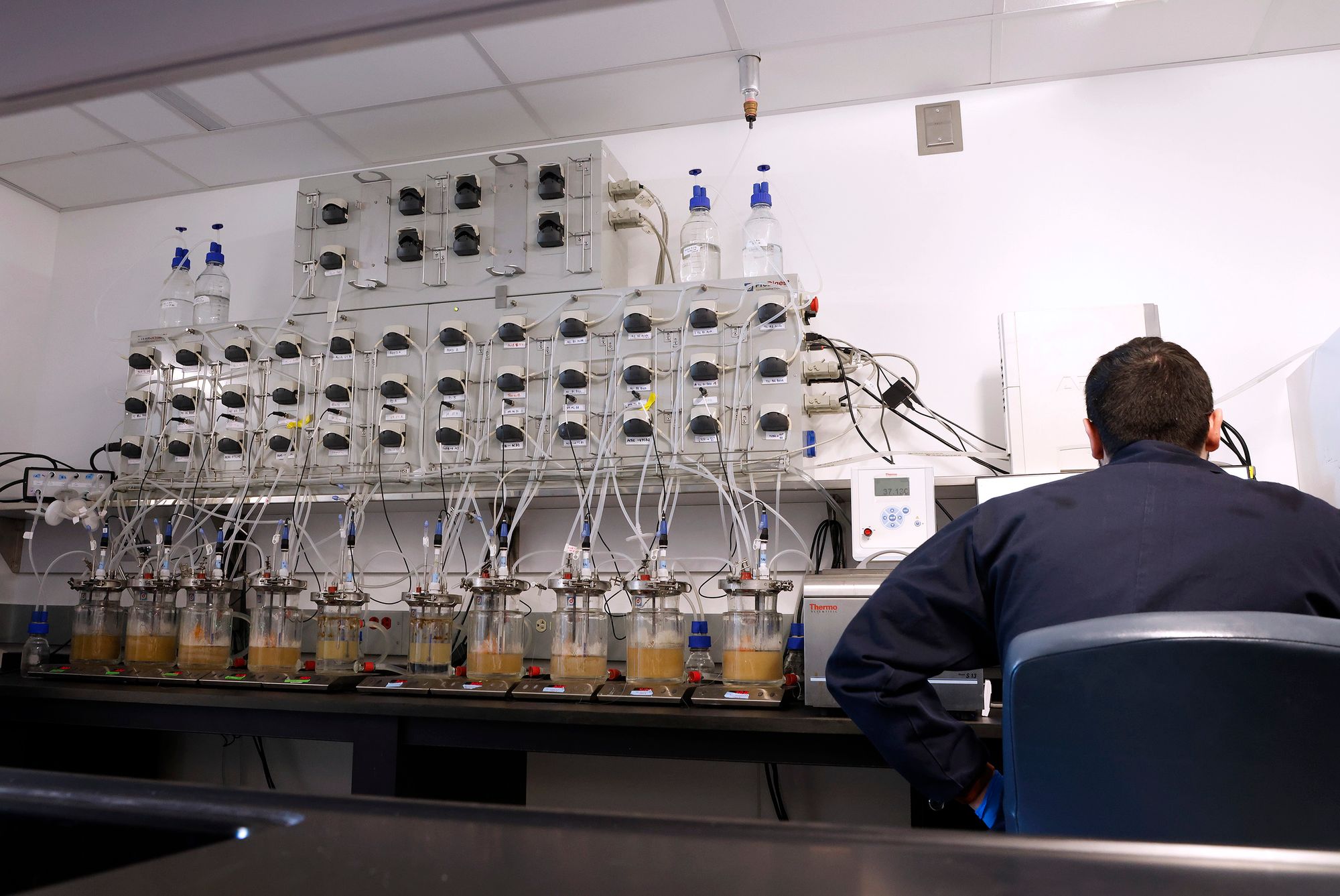 <p>Le système <i>in vitro</i> SHIME se retrouve parmi les modèles les plus utilisés pour reproduire les conditions de l’intestin.</p>