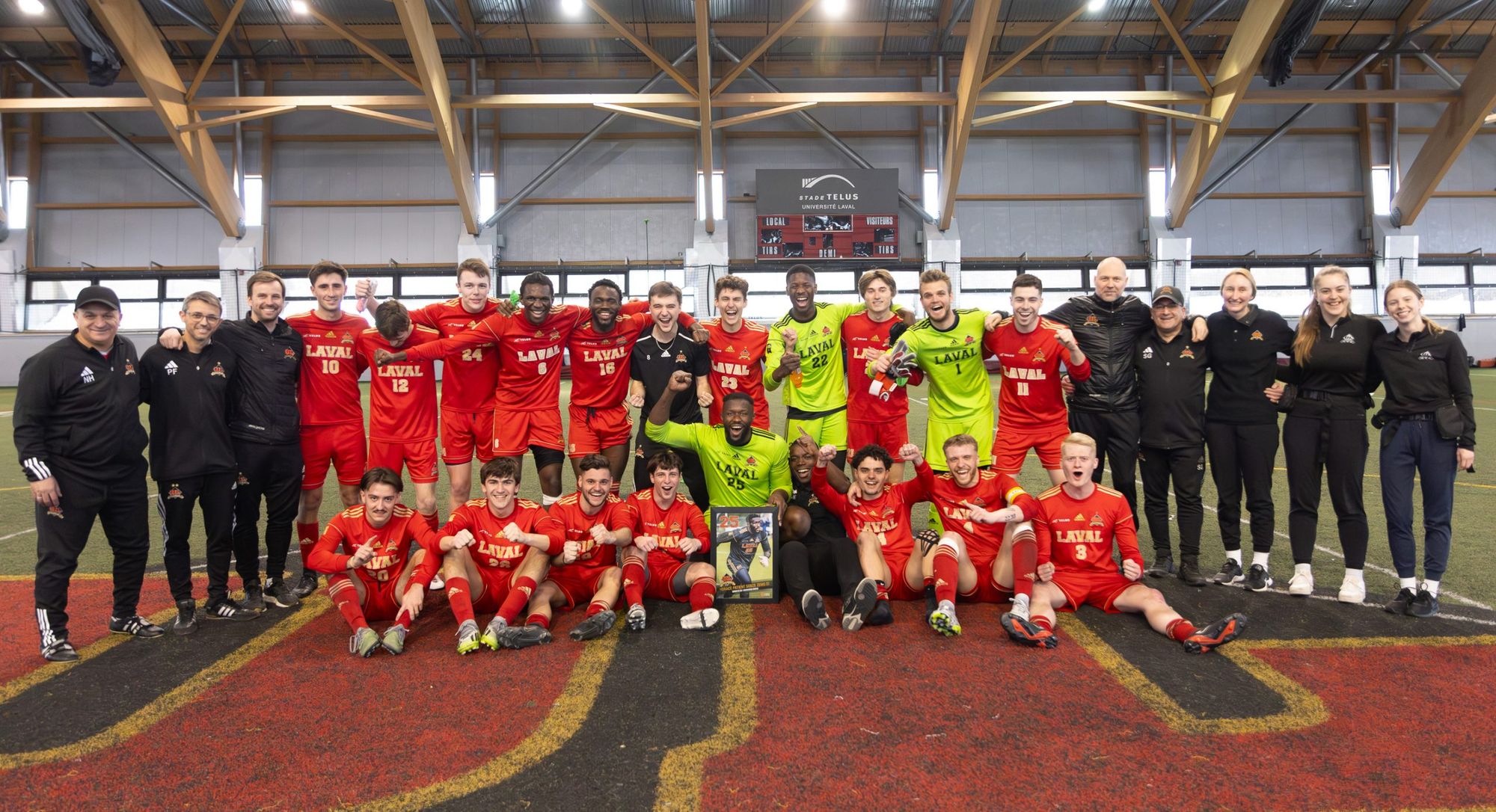 <p>L’équipe masculine de soccer Rouge et Or de l'Université Laval.</p>