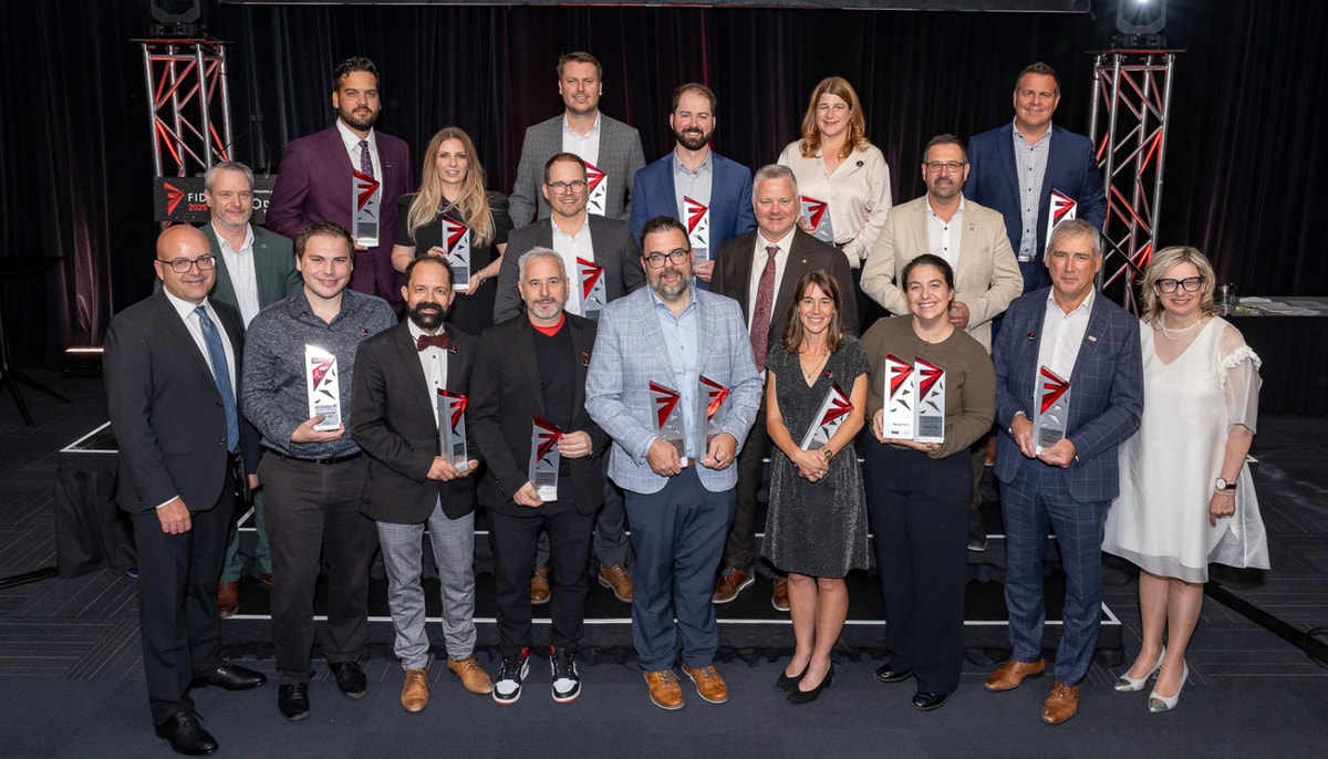 Les lauréates et lauréats des Fidéides 2025. Huit organisations dirigées par des membres de la communauté diplômée de l'Université Laval ont figuré parmi celles honorées cette année.