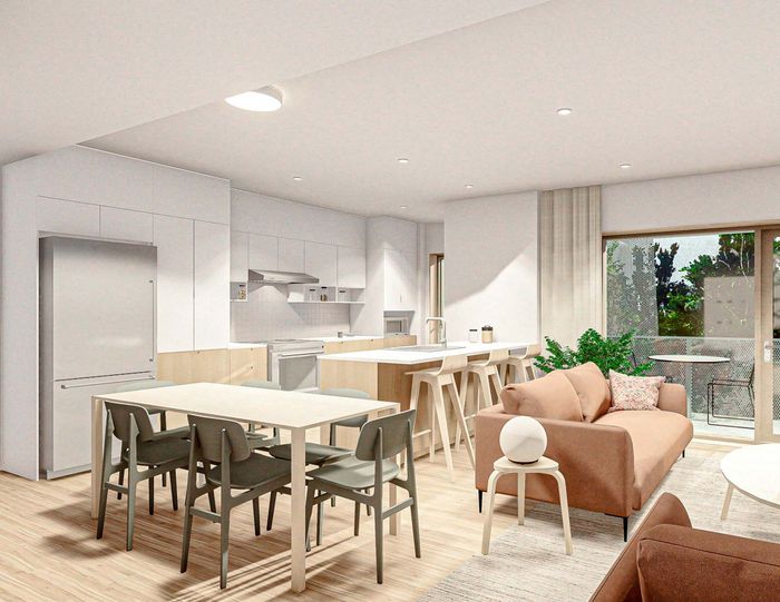 Les 94 logements se subdiviseront en 4 studios, 33 unités de 3 ½ pièces, 34 unités de 4 ½ pièces, 20 unités de 5 ½ pièces et 3 unités de 6 ½ pièces. Ces espaces seront loués et gérés par la SIRCAAQ.
