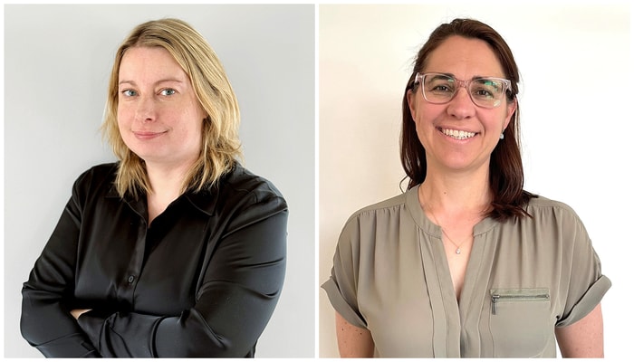 Cindy Chamberland (à gauche) et Geneviève Rousseau