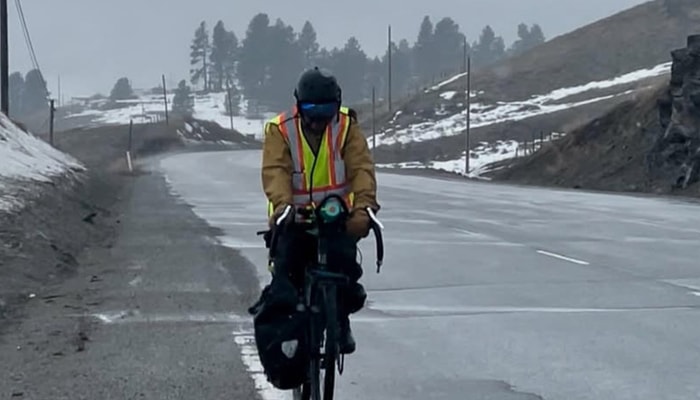 Louis-Joseph Couturier durant sa traversée du Canada