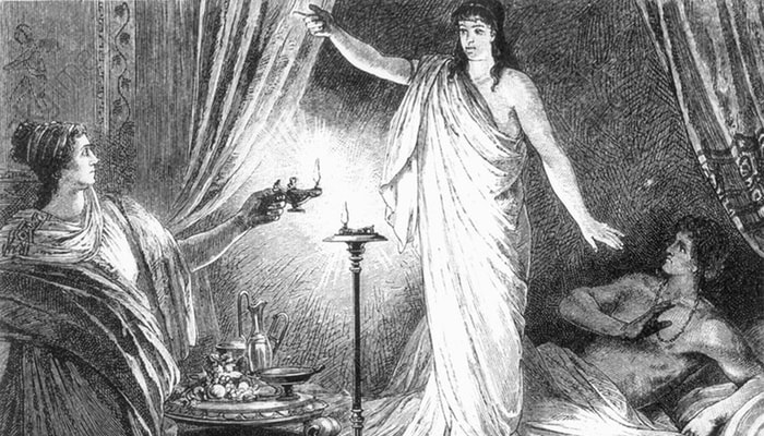 Die Braut von Corinth (La fiancée de Corinthe), œuvre de Johannes Gehrts datant de 1881. Cette représentation de Philinnion est inspirée d'un poème du 18e siècle écrit au sujet de cette jeune femme décédée avant son mariage et que les dieux autorisent à retourner dans le monde des vivants sous forme de fantôme. Cette incursion prend fin lorsqu'elle est découverte et reconnue par ses parents.