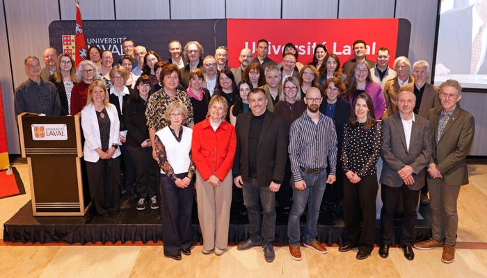 Les membres du personnel honorés lors de la cérémonie du lundi 13 avril dernier soulignant leurs 25 ans de service à l'Université Laval