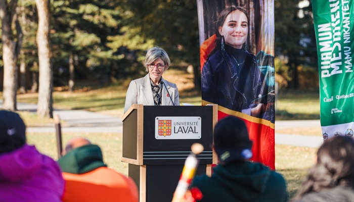 La vice-rectrice adjointe aux études et aux affaires étudiantes Caroline Sénécal a expliqué que l'Université Laval a créé un environnement dans lequel la communauté étudiante autochtone peut se reconnaître.