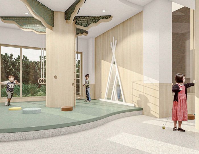 Le projet prévoit l'aménagement d’un centre de la petite enfance.
