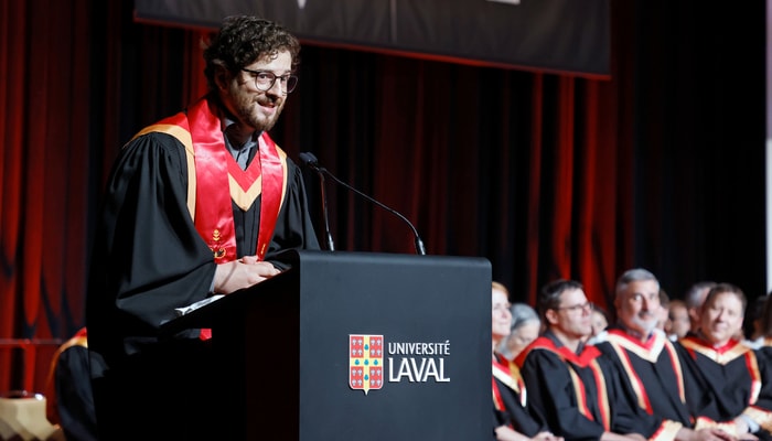Dans son allocution, Samuel Nepton a notamment décrit l'Université comme «une seconde maison: un lieu de rencontres avec les savoirs et avec les autres».