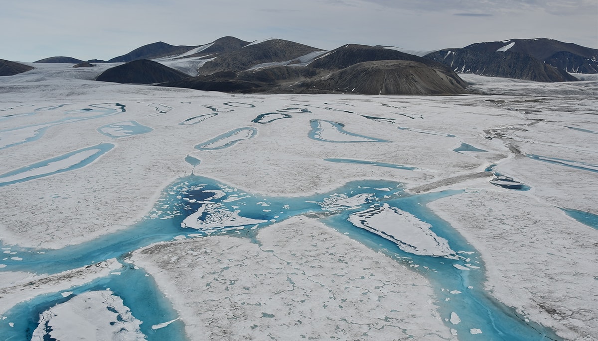 La plateforme glaciaire de Milne
