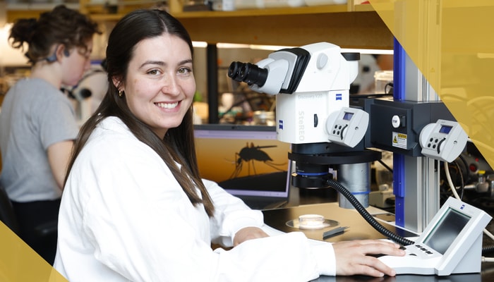 Jordannes Jacques est une habituée des petits insectes. Dans le laboratoire du professeur Edel Pérez Lopez, elle s'intéresse aux cicadelles, qui se nourrissent de la sève des végétaux.