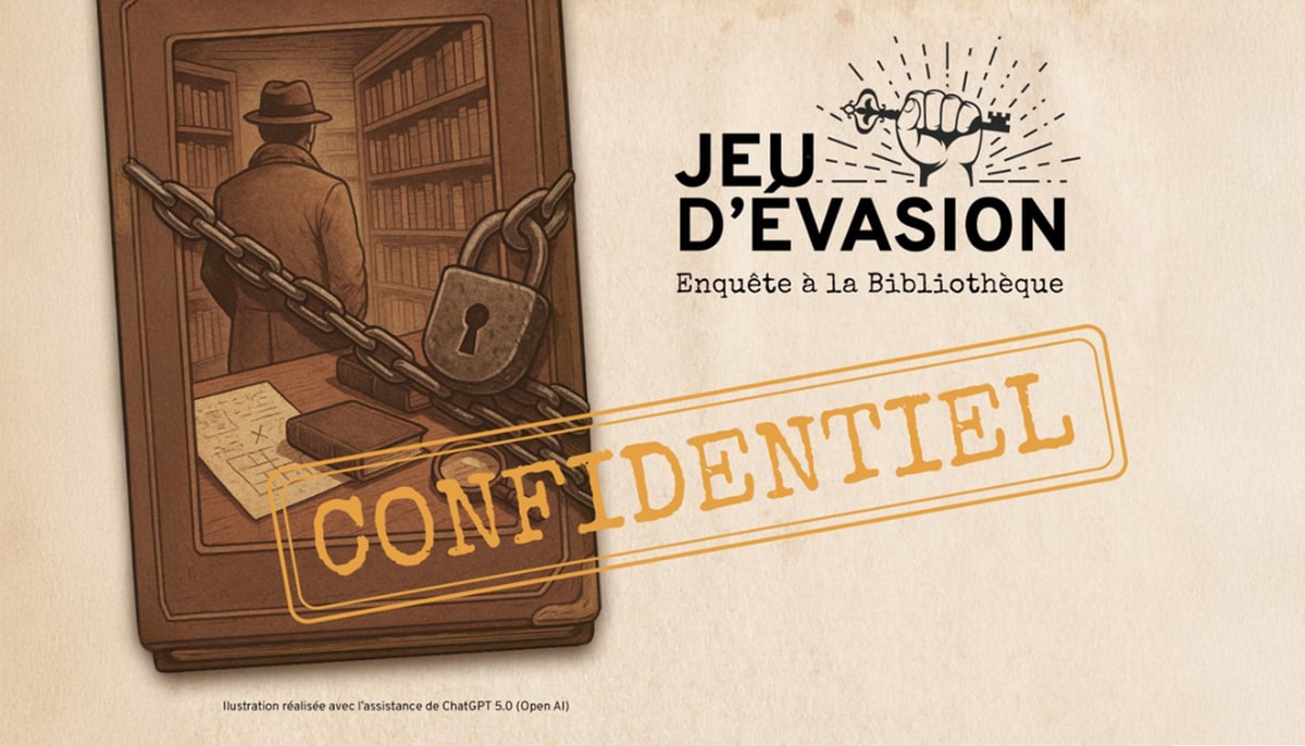 La Bibliothèque a créé un jeu d'évasion pour faire découvrir ses nombreux services.