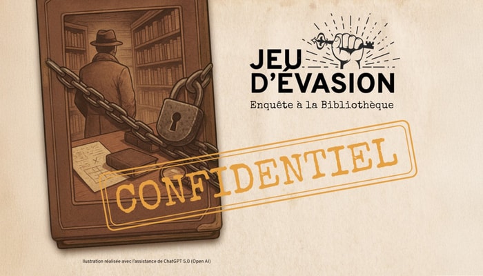 La Bibliothèque a créé un jeu d'évasion pour faire découvrir ses nombreux services.