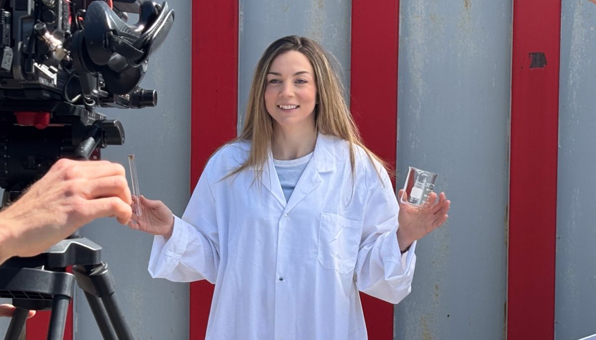 L'animatrice Vikie Pedneault a étudié la biologie marine à l'Université Laval.