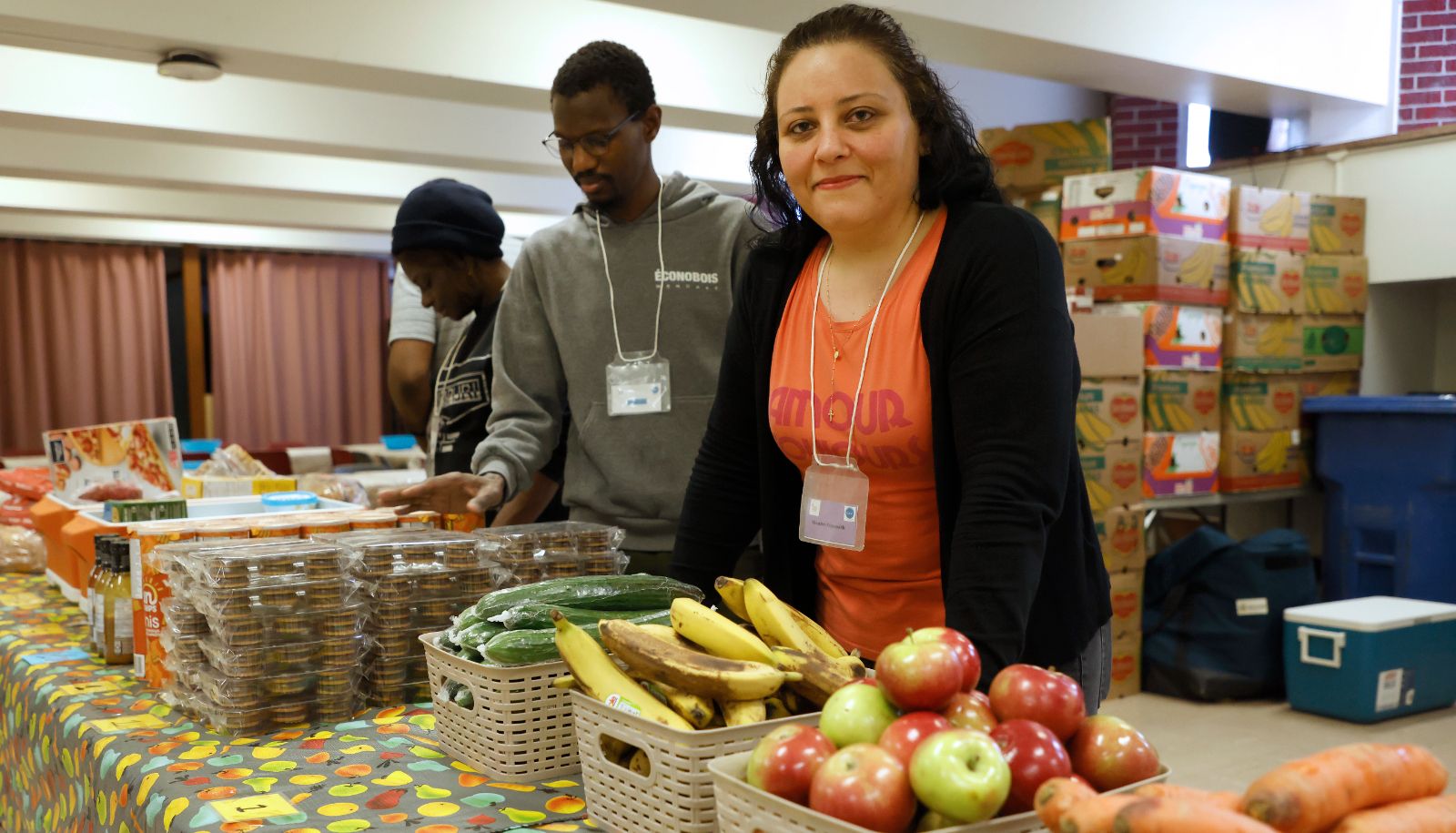 Depuis 2016, Ingrid Boutros accueille avec bienveillance les bénéficiaires de la Table du pain.