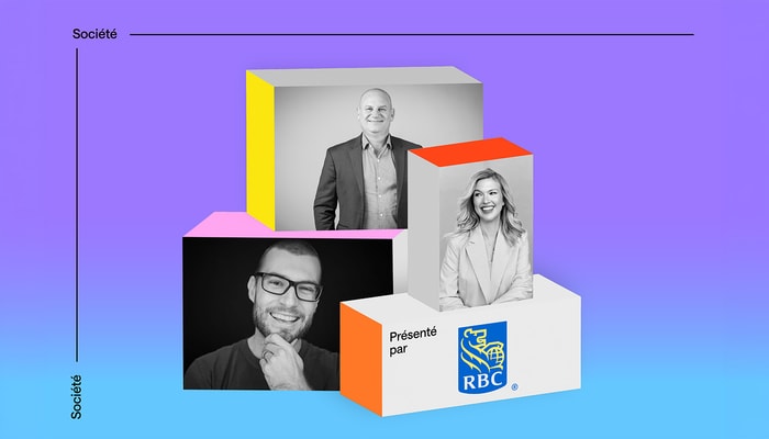 Le médaillé olympique Laurent Dubreuil (à gauche) et le professeur et doyen Frank Pons (en haut) s'entretiendront avec l'animatrice Geneviève Tardif (à droite), le 10 septembre, sur les retombées du sport pour la société.