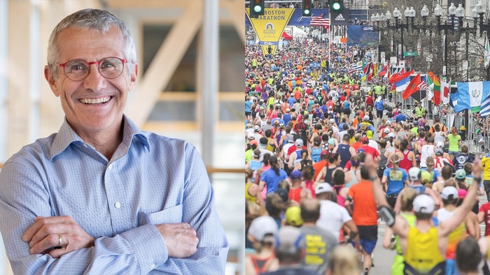 Le 20 avril, Guy Dorval a franchi les 42 kilomètres du marathon de Boston en 2 heures 48 minutes 23 secondes.