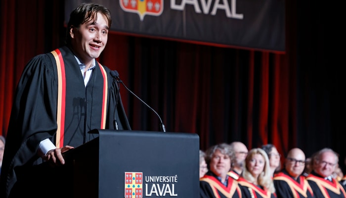 «C'est à notre tour de laisser notre marque et de participer à un avenir qui nous représente et qui nous rendra fiers», a lancé Marc-Olivier Paré lors de son discours.