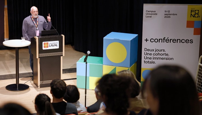 Le titre de la conférence de Serge Lacasse, «L'IApocalypse musicale», faisait allusion aux inquiétudes qui secouent actuellement le milieu de la musique. 