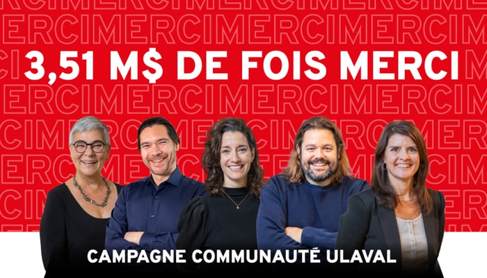 Les ambassadrices et ambassadeurs de la campagne 2026, de gauche à droite: Marie-Claire Bérubé, Alexandre Bacon, Sarah-Joëlle Bertrand, Étienne Bernier et Maripier Tremblay.