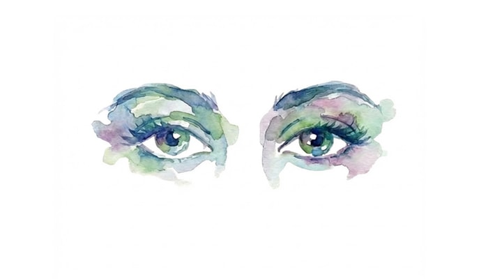 Le logo de l'exposition À travers leurs yeux: quand la douleur raconte, quand les images parlent