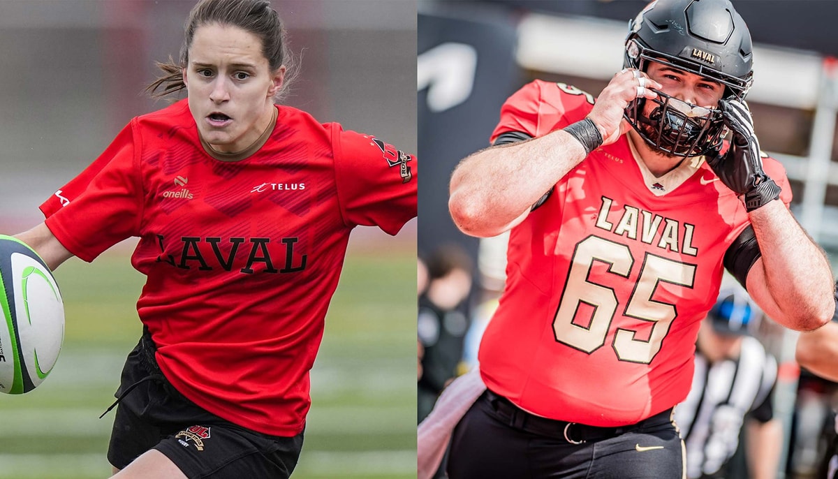 Corinne Fréchette (rugby – Maitrise en psychopédagogie) et Étienne Cloutier (football – Maitrise en Sciences de l’administration) figurent au sein du Top 8 des étoiles académiques canadiennes de U SPORTS pour la saison 2024-2025.