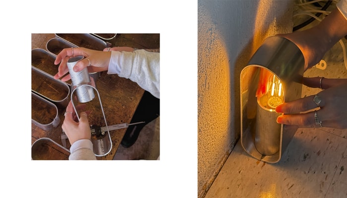 Créée par Camille Lavallée et Alexandre Marcil, la lampe met en valeur l’aluminium surcyclé, matériau auquel elle donne une seconde vie à travers une conception soignée. Ses lames horizontales permettent de moduler la direction et la diffusion de la lumière selon les besoins, tout en renforçant son esthétique brutaliste et distinctive. Grâce à son fini brossé et verni, chaque pièce gagne en durabilité et est conçue pour traverser le temps avec fiabilité. L’ampoule DEL à lumière chaude complète l’ensemble en créant une ambiance enveloppante et peut être remplacée facilement grâce à une conception ouverte et à son pied de lampe adapté.