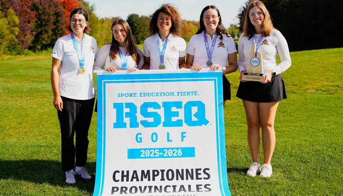 L'équipe féminine de golf Rouge et Or de l'Université Laval a remporté le Championnat provincial du RSEQ au Club de golf le Marthelinois.