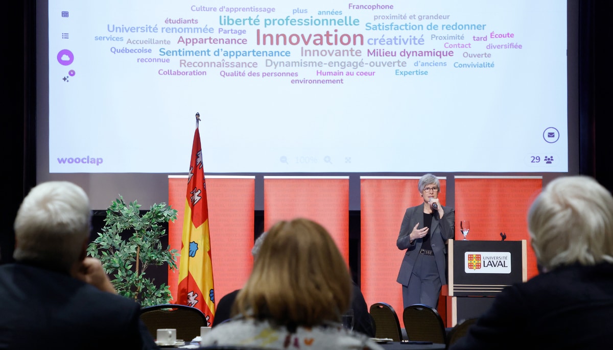 «Vous avez un rôle central à jouer dans l'influence que peut avoir notre université sur l'évolution de l'enseignement supérieur en réponse aux transformations rapides que nous vivons», a indiqué la rectrice Sophie D'Amours lors de l'événement.