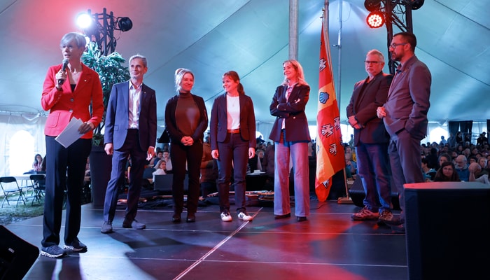 La rectrice Sophie D'Amours a remercié son équipe, André Darveau, Eugénie Brouillet, Cathia Bergeron, Anne-Marie-Laflamme, René Lacroix et François Gélineau, qui «sont là pour vous tous les jours».