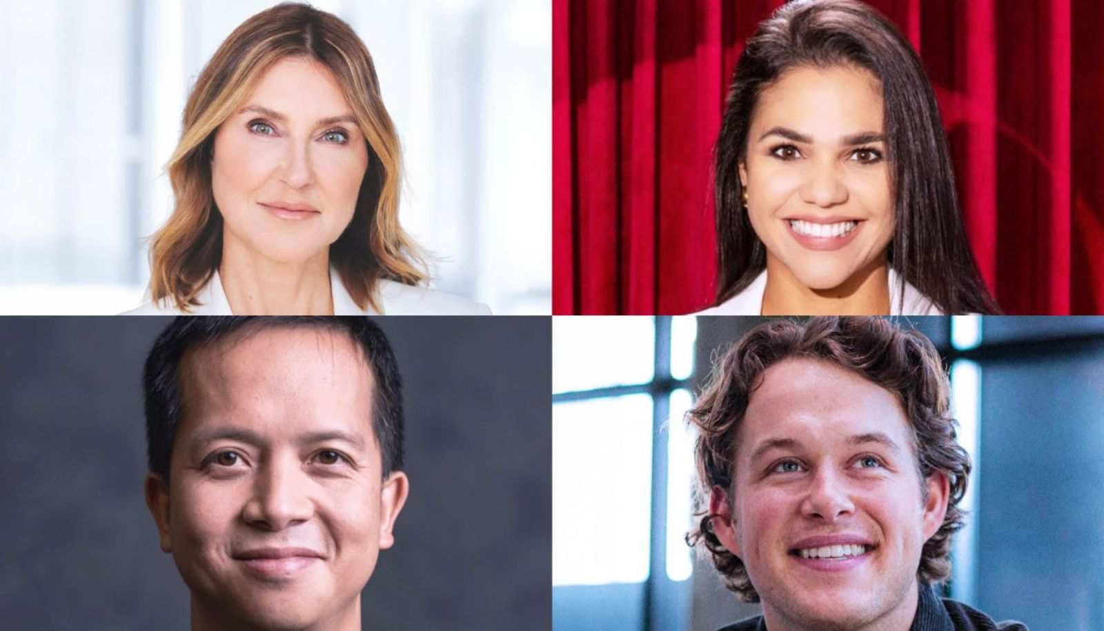 Les membres du panel de personnes diplômées de l'Université Laval s'étant exprimés sur les défis en gestion (en sens horaire): Manon Brouillette, Andrea Gomez, Alexis Vertefeuille et Albert Dang-Vu.