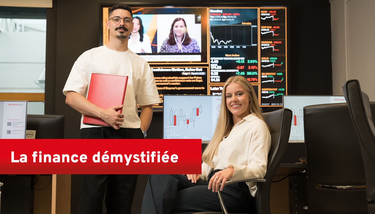 Les neuf vidéos mettent en relief autant de carrières du domaine de la finance.