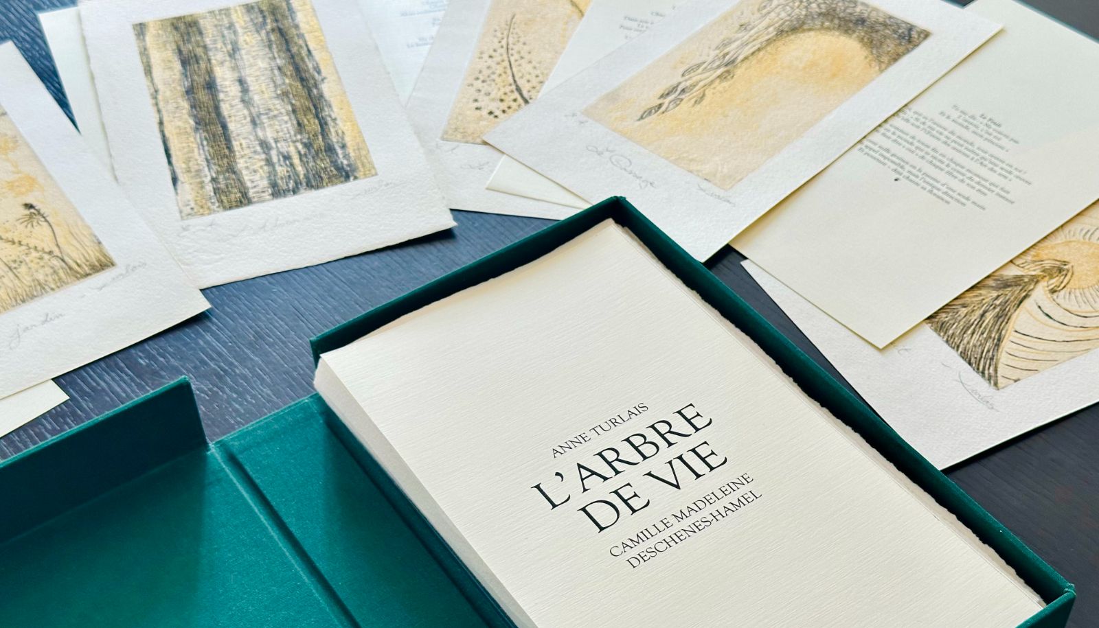Le livre mélange la poésie et la gravure traditionnelle.