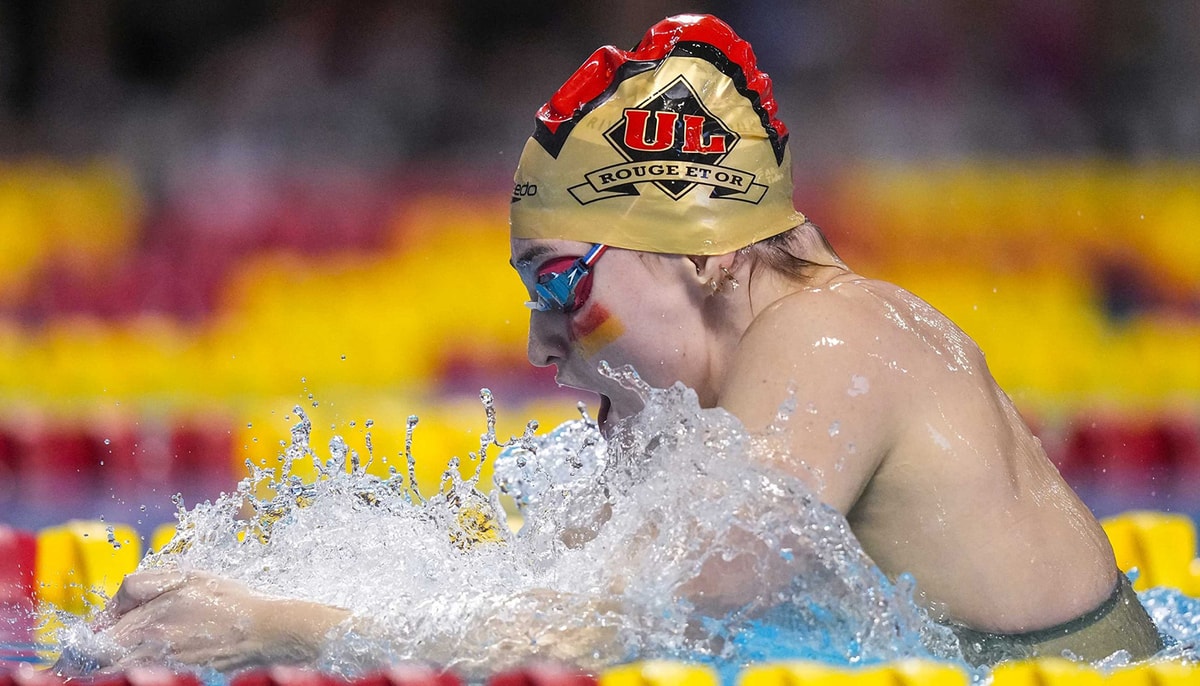 Raphaëlle Tremblay, du club de natation Rouge et Or de l'Université Laval.