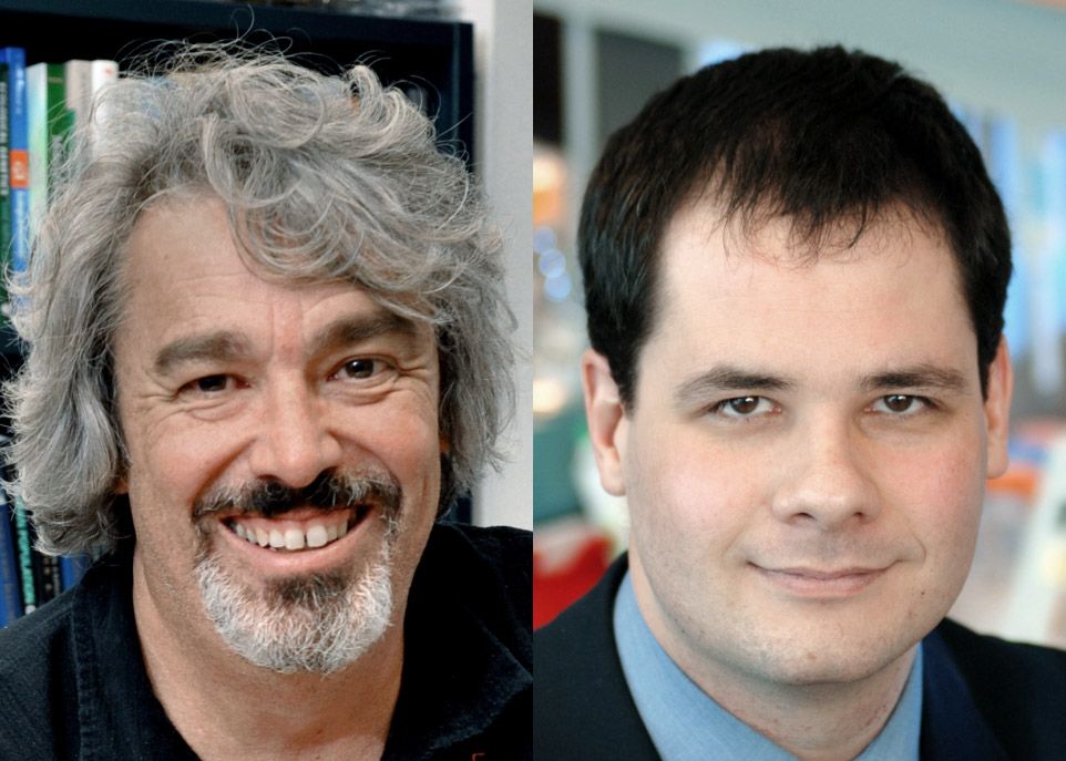 Les chercheurs Louis Bernatchez (à gauche) et Steve Labrie ont tous deux vu leurs projets financés par Genome Canada.