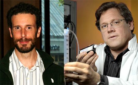 <p>Les deux boursiers: Frédéric Bretzner et Yves De Koninck.</p>