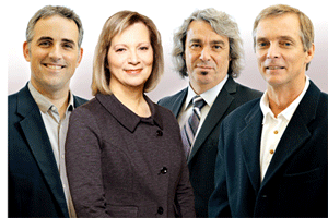 <p>Les récipiendaires des prix Summa: Marc Jolin, Jacynthe Côté, Louis Bernatchez et Denis Lessard.</p>