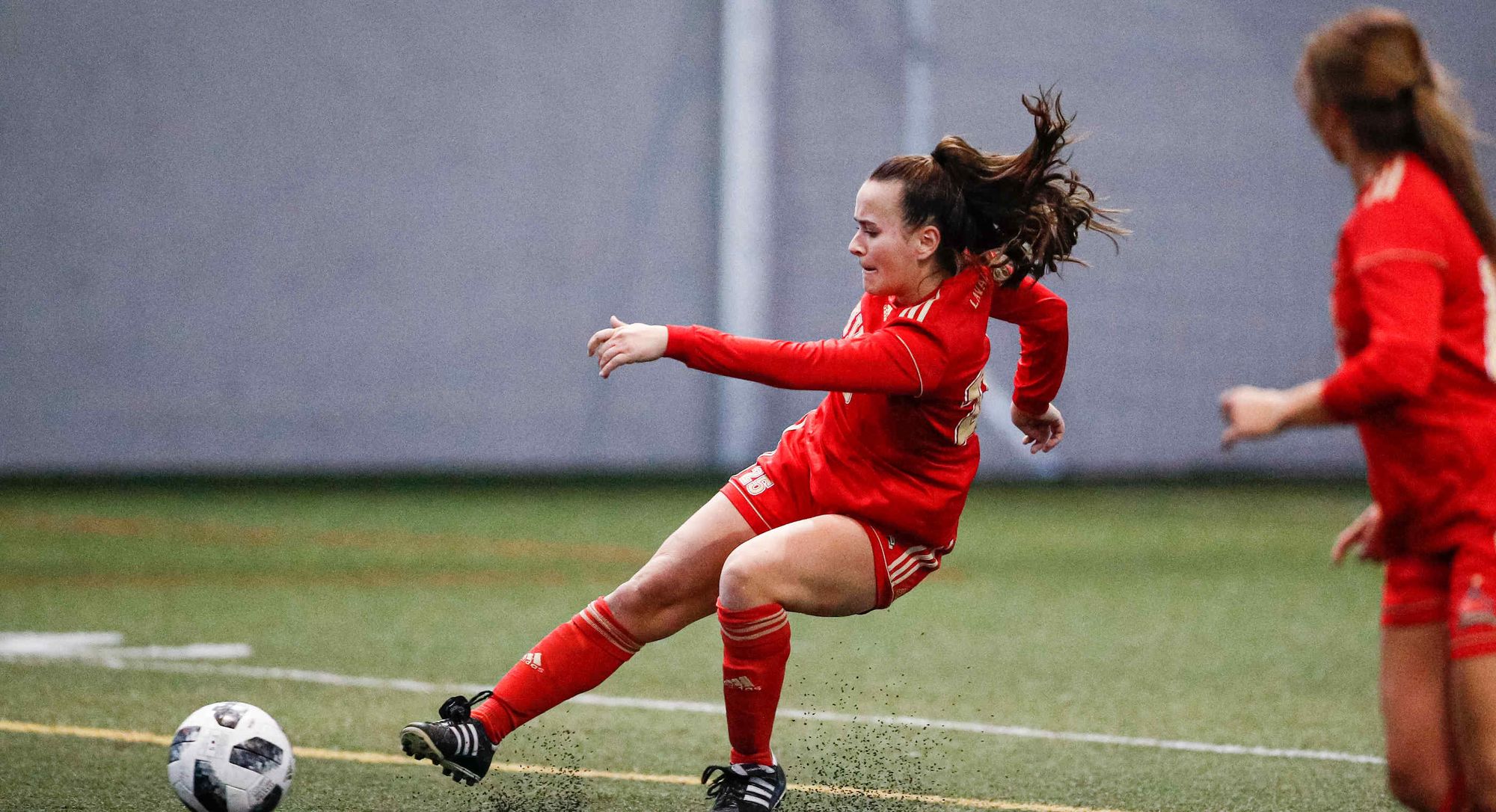 Audrey Genois du club de soccer intérieur féminin Rouge et Or