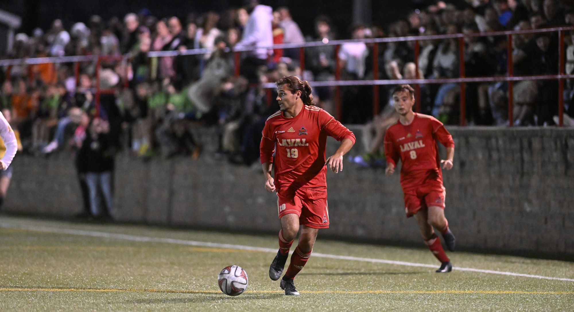 <p>Aymeric Poujade, défenseur du club de soccer Rouge et Or de l'Université Laval.</p>