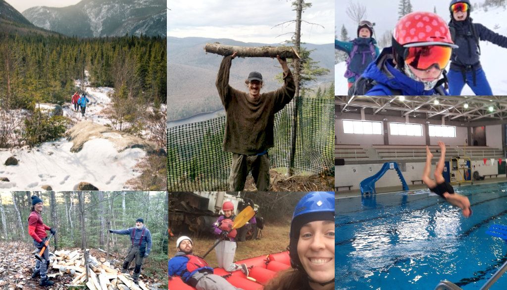 Quelques images partagées par des participantes et participants de Sous-boilympique au cours de l'hiver 2021