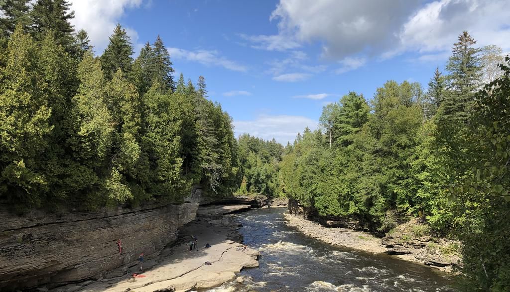 Le Parc naturel régional de Portneuf, secteur des gorges de la rivière Sainte-Anne, Saint-Alban.