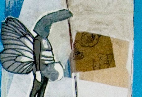 Détail d'une oeuvre de Frédérique Laliberté.