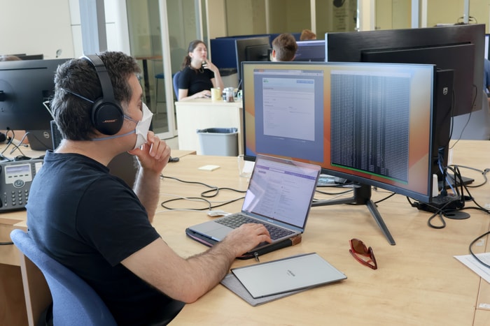 <p>Le laboratoire du professeur Arnaud Droit au Centre de recherche du CHU de Québec – Université Laval.</p>