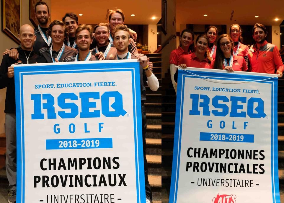Pour une troisième année de suite, les équipes masculine et féminine de golf Rouge et Or ont toutes deux remporté la bannière provinciale.