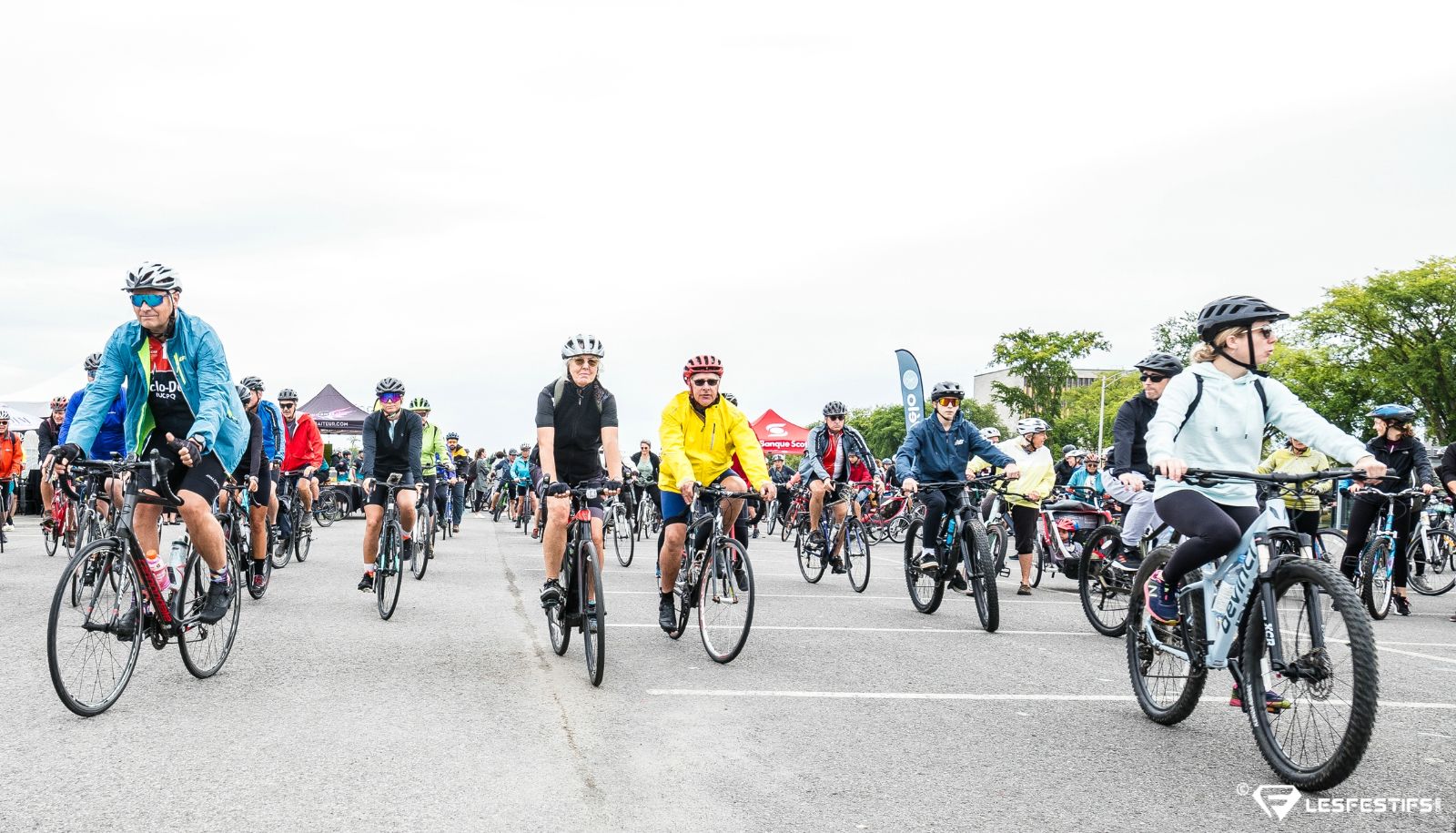 L'an dernier, plus de 500 cyclistes s'étaient rassemblés sur le campus de l'Université Laval.