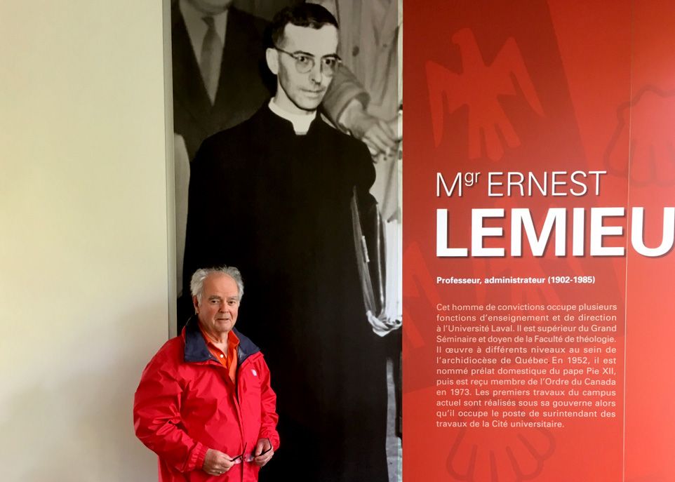 Jean Lemieux, ancien vice-recteur à l'administration de l'UL et petit-neveu de Mgr Lemieux.
