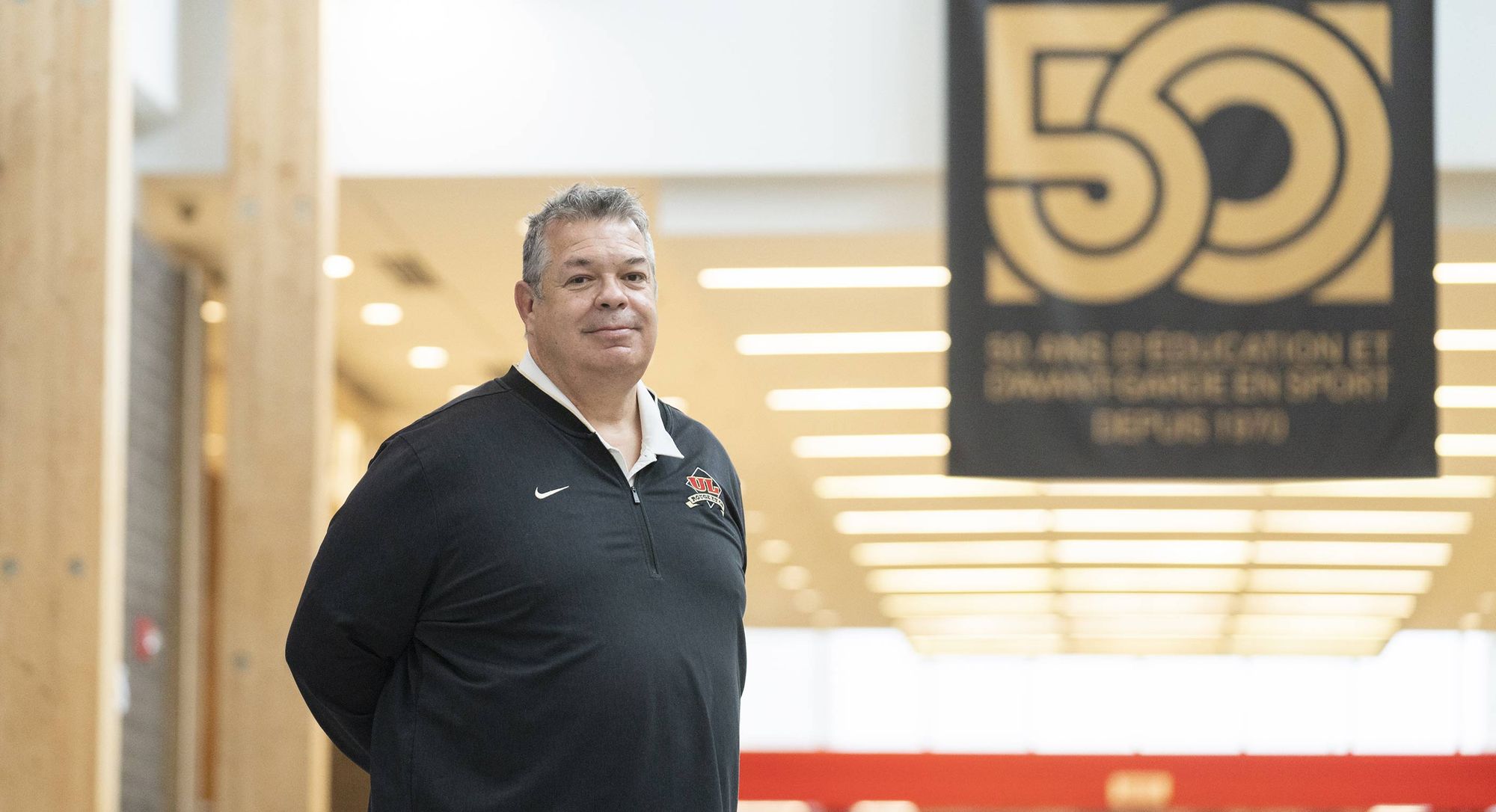 <p>Glen Constantin, entraîneur-chef du club de football Rouge et Or de l'Université Laval.</p>