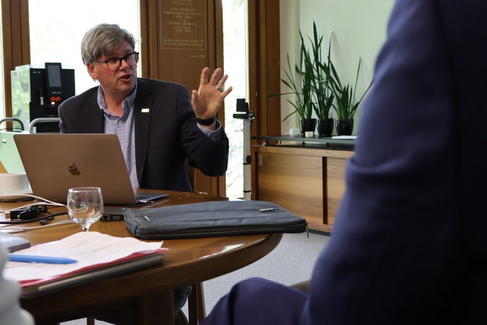 <p>Éric Montigny a présenté le programme de recherche à Lausanne, le 17 mai.</p>