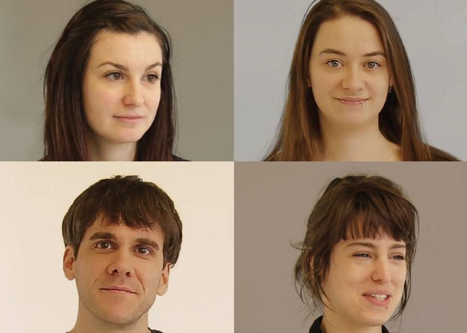 <p>Audrey-Anne Béliveau, Anne Plourde, Dany Massicotte et Stéphanie Letarte, artistes du Banc d'essai 2017.</p>
