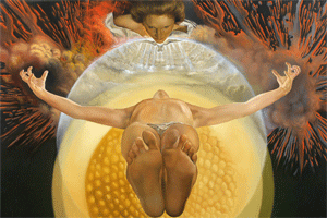 Salvador Dali, L'Ascension du Christ, 1958, huile sur toile, Collection Pèrez Simon-Fundacion JAPS