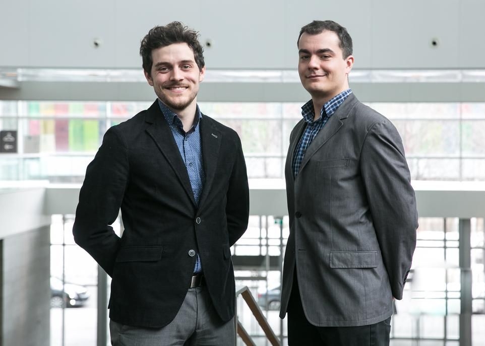 Les deux partenaires du projet Laboratoire Innodal, Laurent Dallaire et François Bédard.