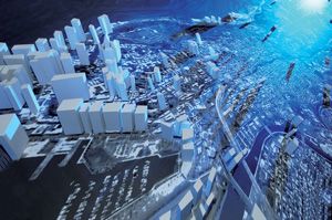 Le projet gagnant de Dominic Demers, Annabelle Ratté, Marie-Christine Savard et Andréanne Tremblay lève le voile sur une ville de l'avenir où une réalité augmentée par les technologies de l'information et des communications offrira une nouvelle façon de vivre en ville, notamment par la création de nouveaux espaces publics.